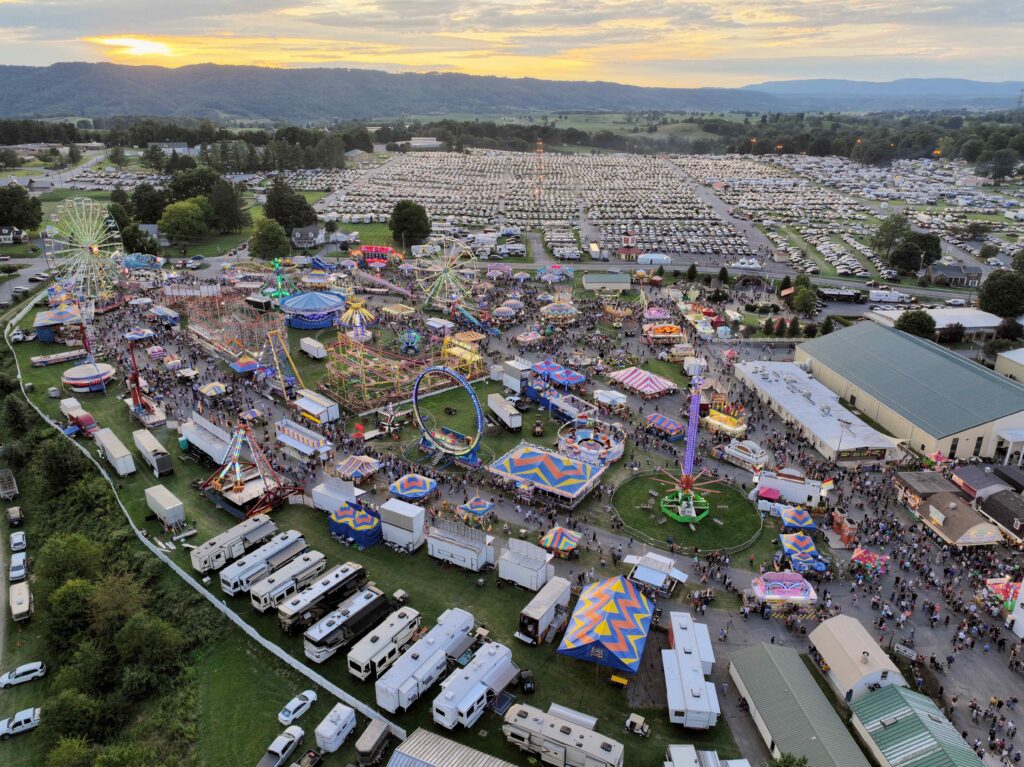 One Week Until 98th Annual State Fair of West Virginia 11 Carnival with parking lot saturday copy